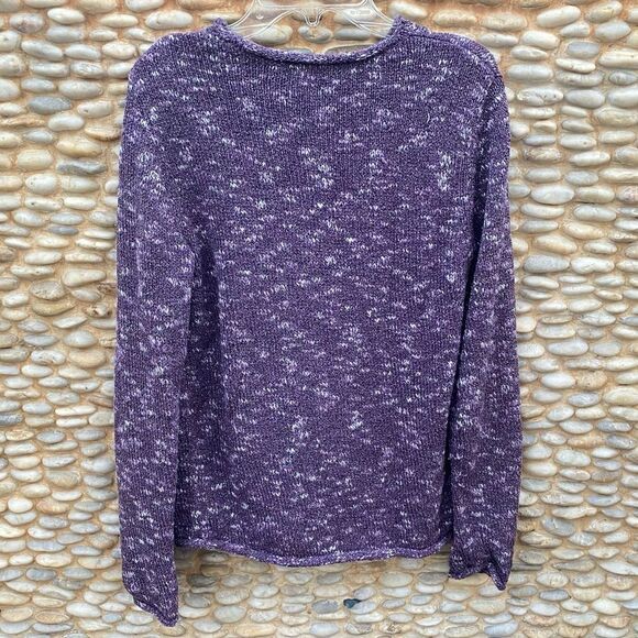Charter Club Purple/White Heathered Sweater. Size Small.  EUC! - Picture 2 of 4